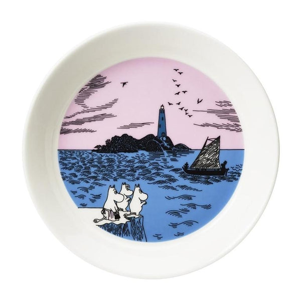 Moomin Plate set 19cm Night sail & peace