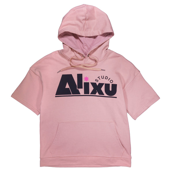 Logo short sleeve hoodie