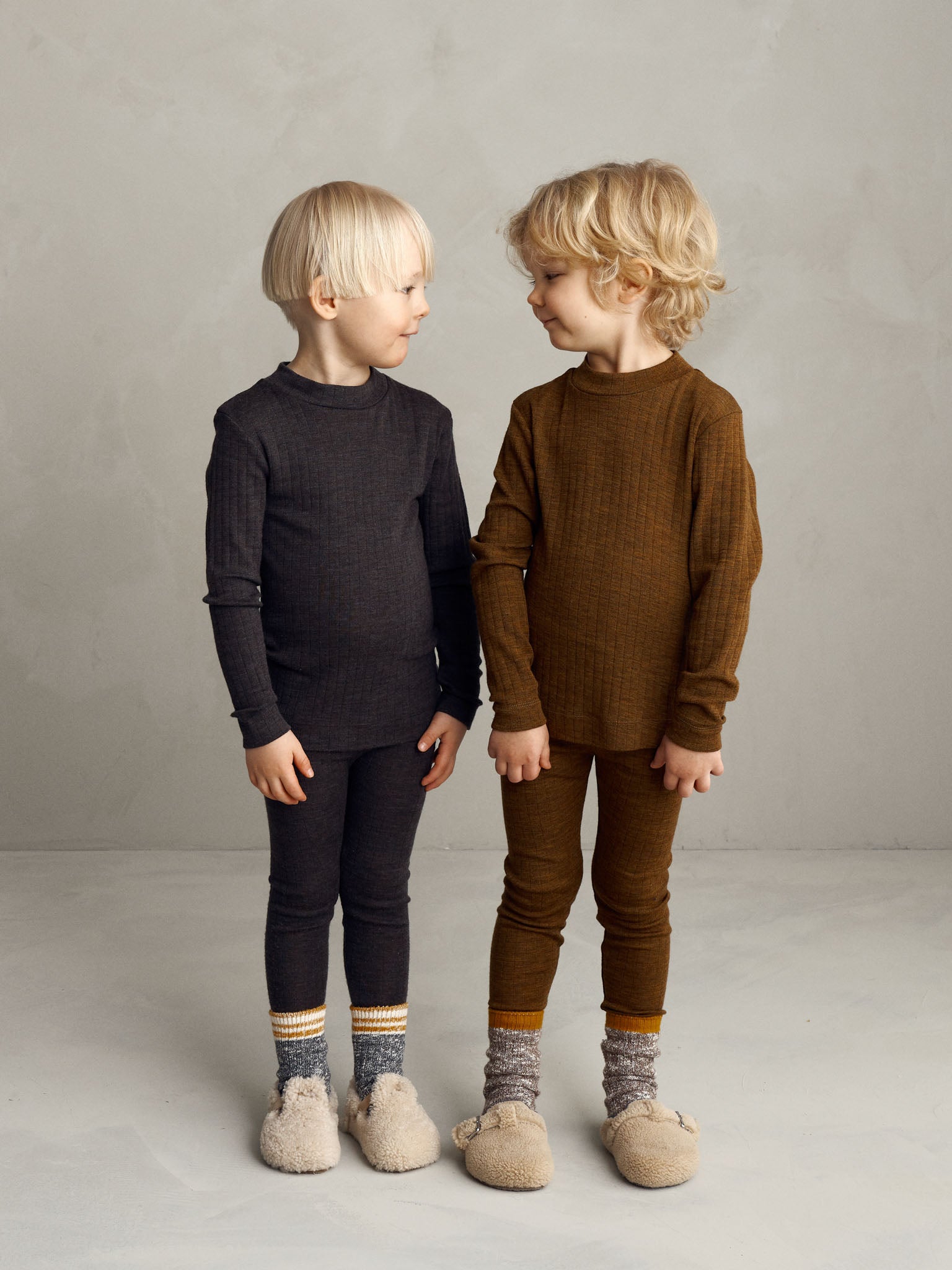 Merino wool leggings, Dark Gold