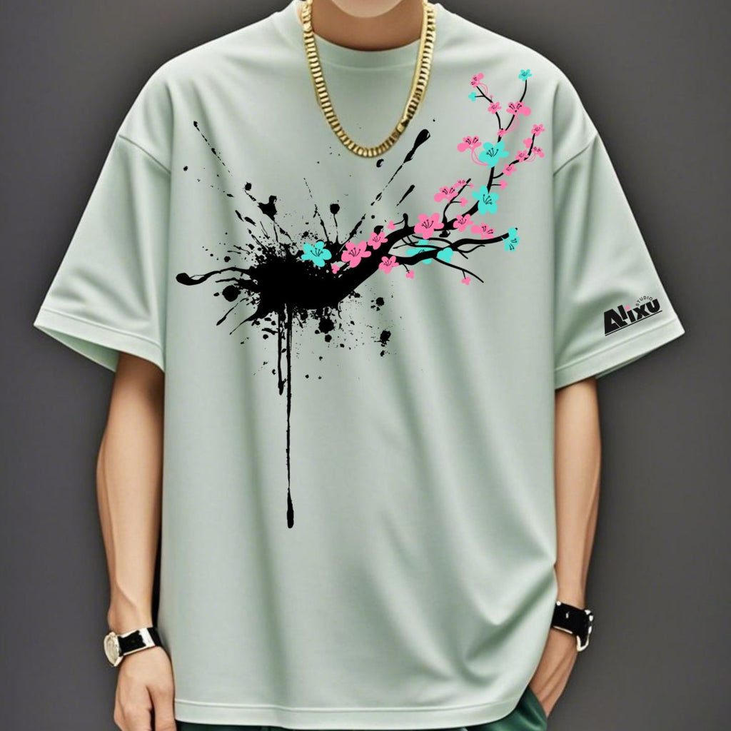 Ink Plum blossom T-shirt
