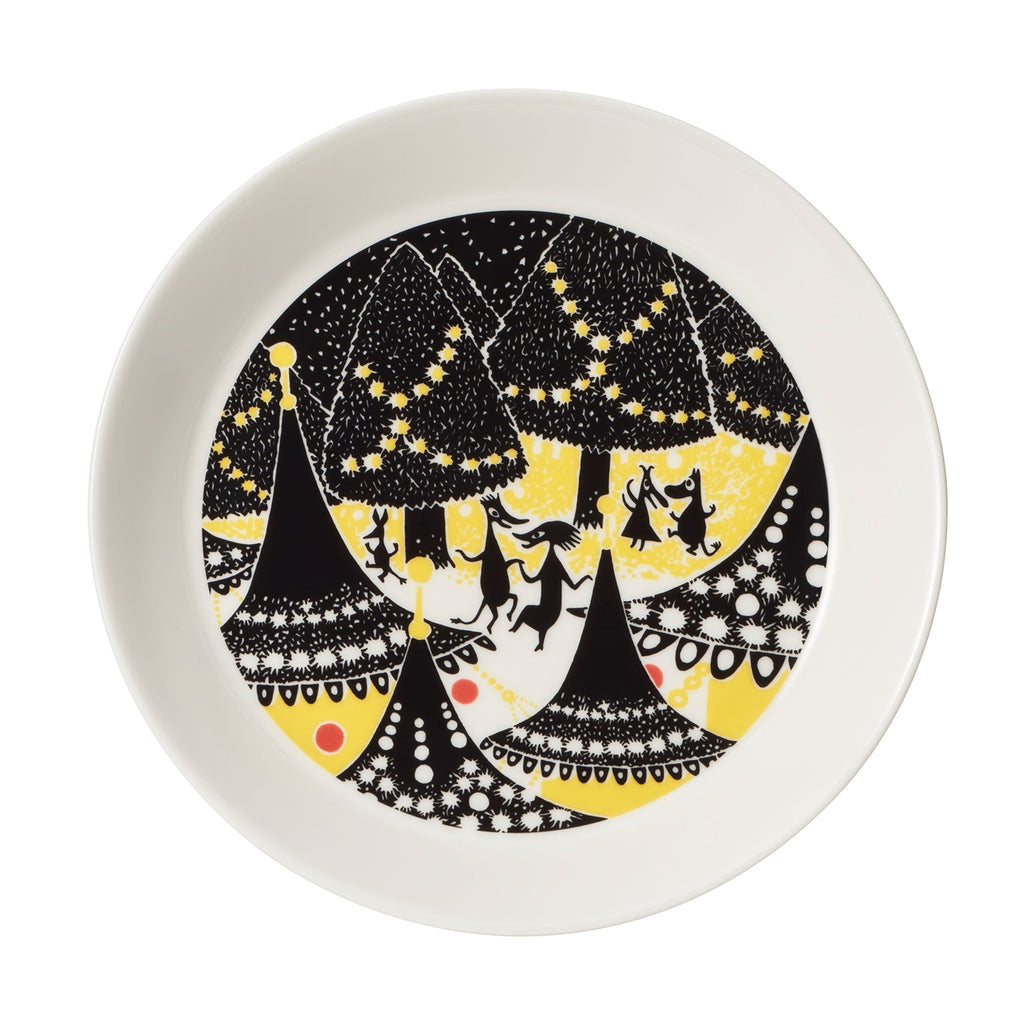 Moomin Plate set 19cm Yellow & Hurray!