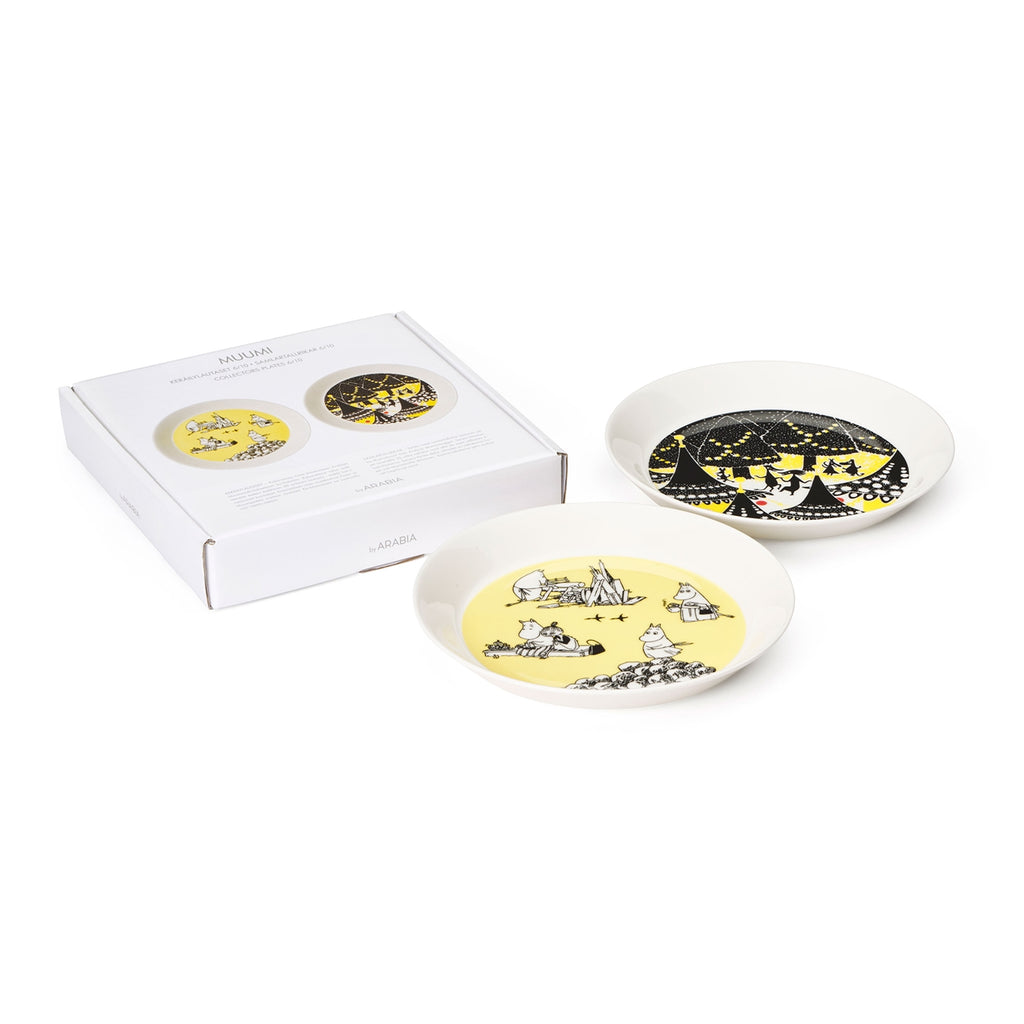 Moomin Plate set 19cm Yellow & Hurray!