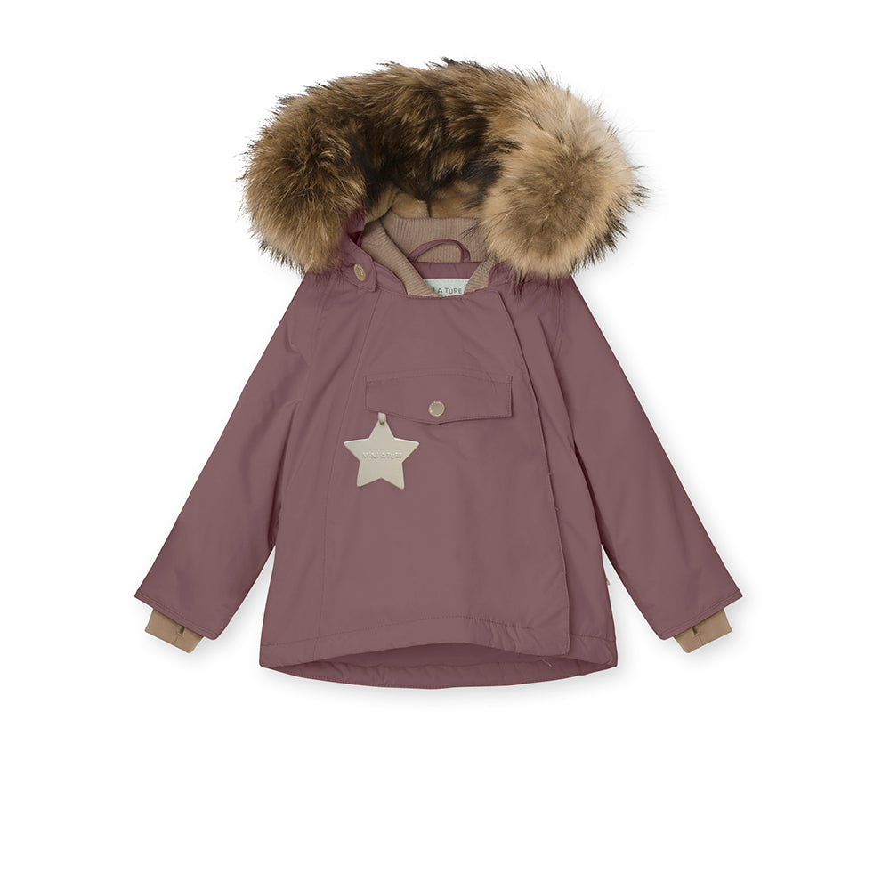 WANG WINTER JACKET FUR, Huckleberry Plum