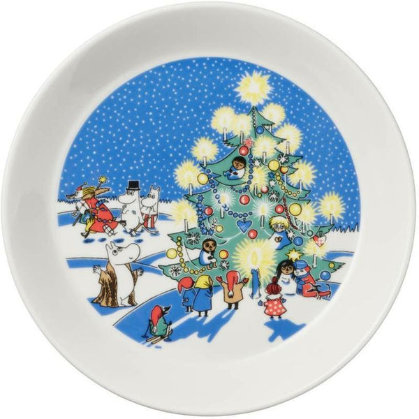Moomin Plate set 19cm Christmas & Drawing