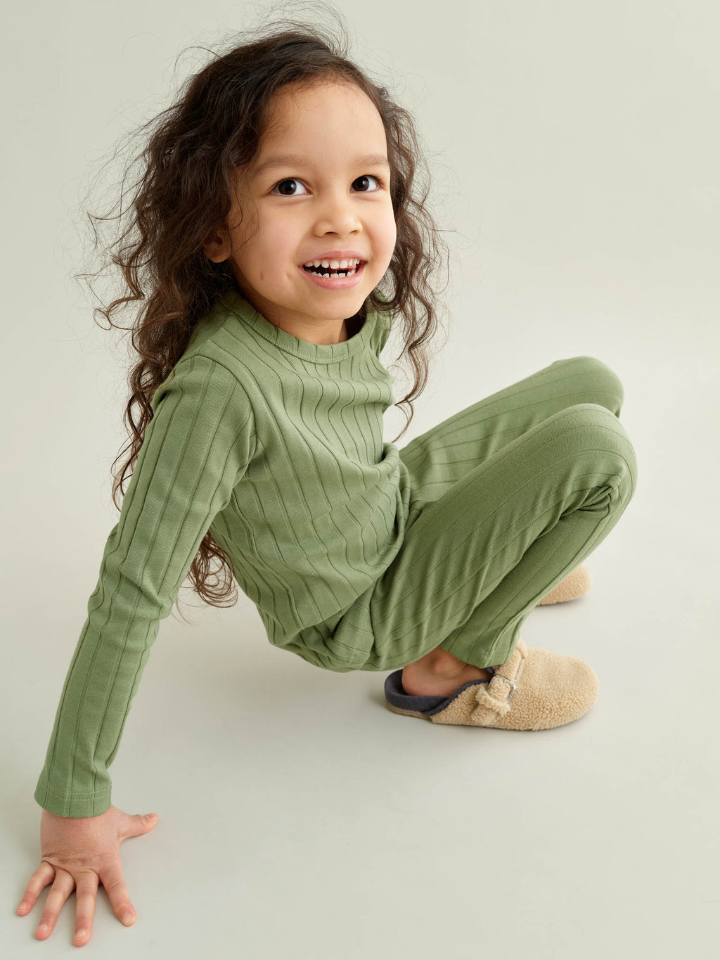 Wide Rib Leggings, sage