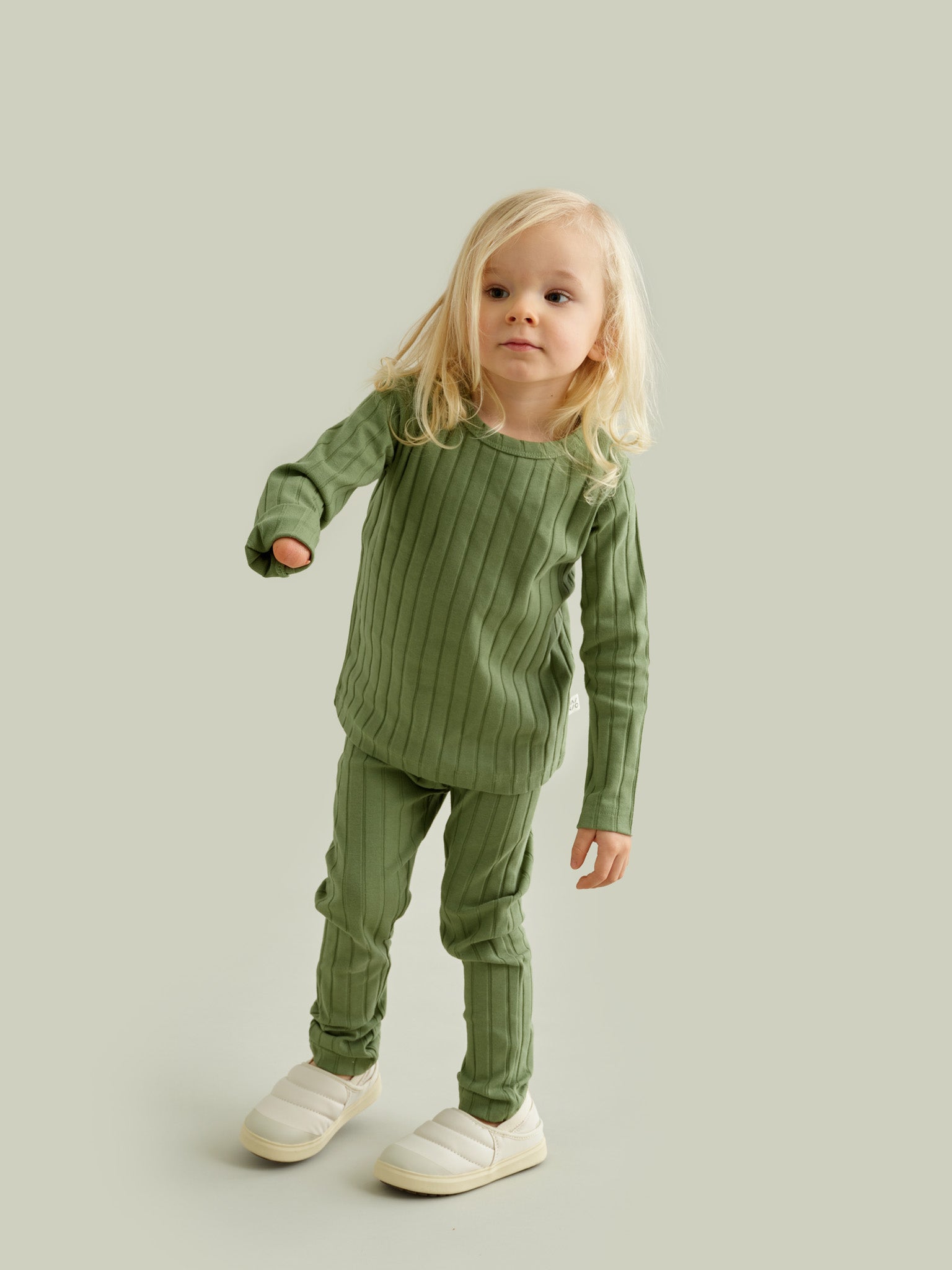 Wide Rib Leggings, sage